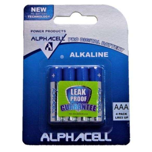 Alphacell Alkaline Pro Digital - AAA 4PC Carded