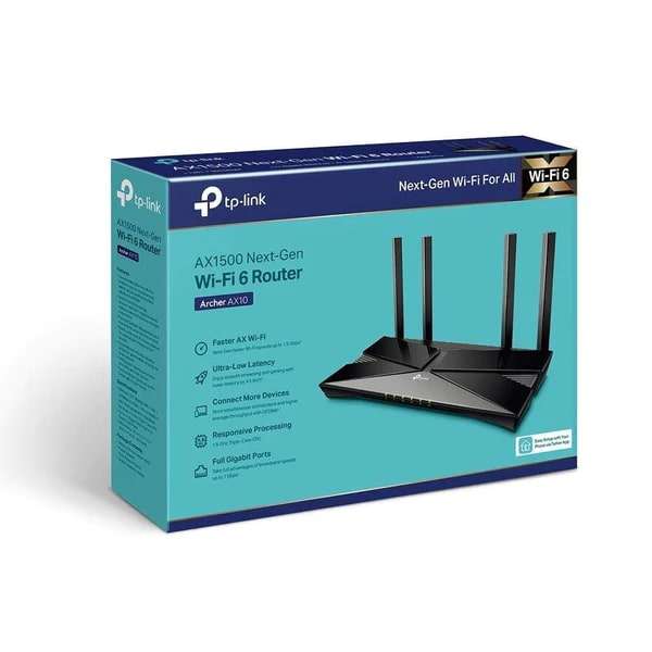 TP-Link Archer AX10 AX1500 Wi-Fi 6 Wireless Router