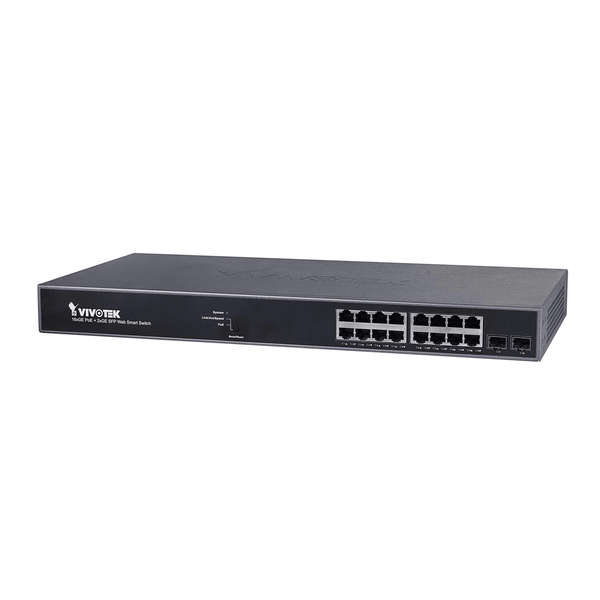 Vivotek AW-GEV-184B-250 1U Managed Gigabit Ethernet PoE Network Switch