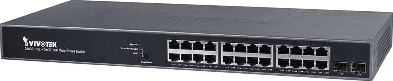 Vivotek - 24xGE PoE + 2xGE SFP Web Smart Managed Switch