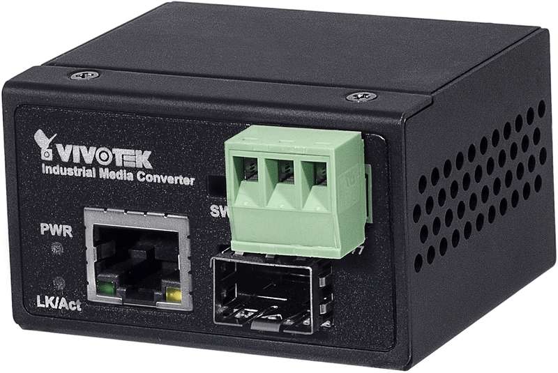 Vivotek Industrial 1xFE + 1xFE SFP Media Converter
