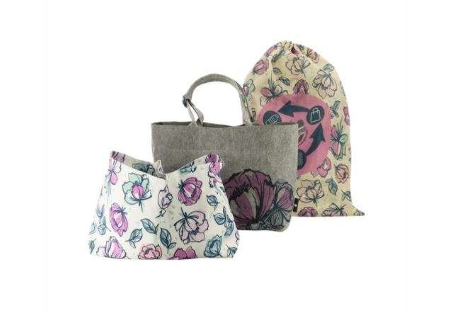 Totes Babe Peony Diaper Tote Grey