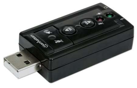 Manhattan Hi Speed USB 3D 7.1 Sound Adapter