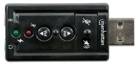 Manhattan Hi Speed USB 3D 7.1 Sound Adapter