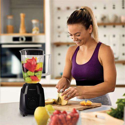 Mellerware 1L 300w Jug Blender Black ABS - 1L Plastic Jar