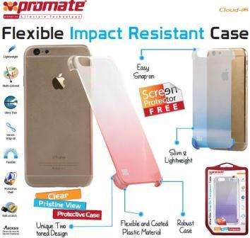 Promate Cloud-i6 Ultra-Slim Snap-On Case with dual transparent colors For iPhone 6 , Retail Box ,...