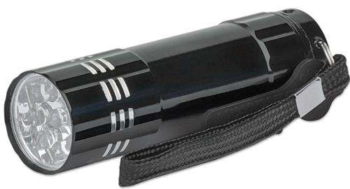 Manhattan LED Aluminium Flashlight Multipack With Three Torches, Bright 45-Lumen Output, Nine LED...