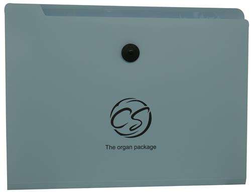 Brainware 8 Compartment Expanding File Organiser Blue