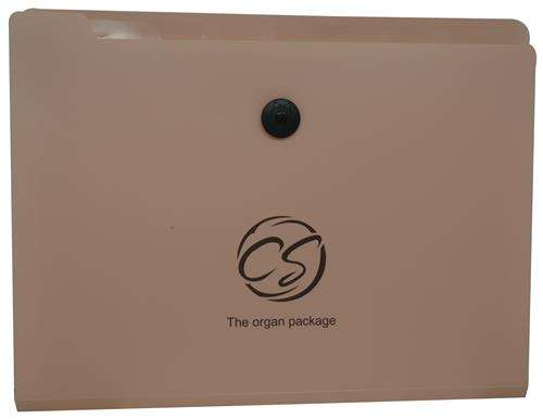 Brainware 8 Compartment Expanding File Organiser Pink