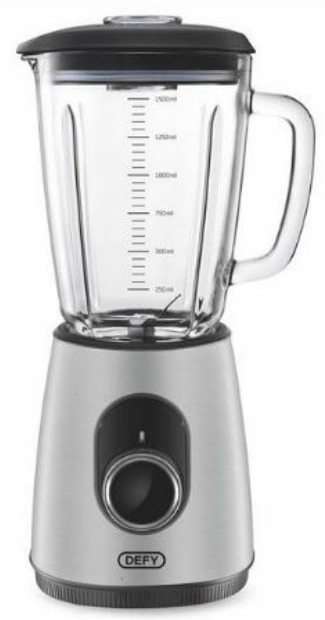 Defy 1.5L Table Glass Jug Blender 800W Retail Box 1 year warranty