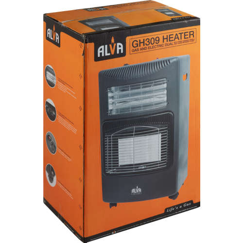 Alva 3 Panel Dual Infrared Radiant Gas and Electric Indoor Heater