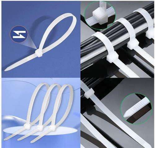 Noble Nylon Cable Ties 2.5 x 200mm Pack of 100 White