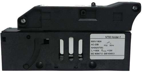 Solarix NT00 Rail Mount 1 Pole 160A DC Fuse Holder Sold as A Single Unit