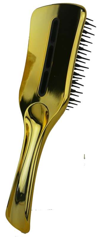 Prescott Wet Detangling Hairbrush Gold Colour