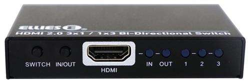 Ellies 3 Port Bi Directional HDMI Switch