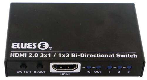 Ellies 3 Port Bi Directional HDMI Switch