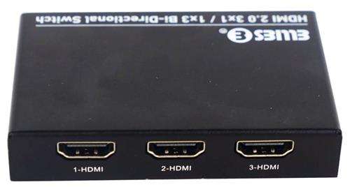 Ellies 3 Port Bi Directional HDMI Switch