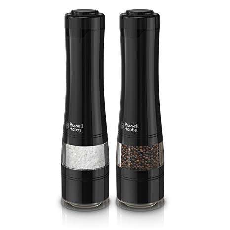 Russell Hobbs Salt &amp; Pepper Electric Grinder Matte Black Retail Box 1 year warranty