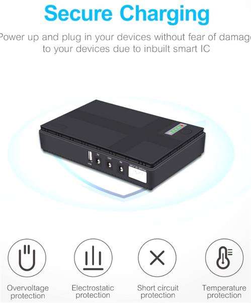 Solarix 10400mAH Micro UPS-Runs Router