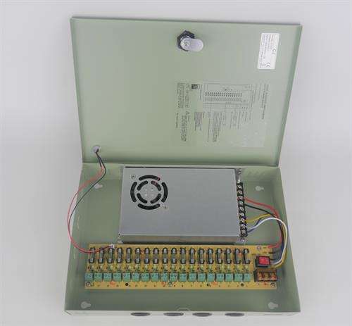 Securnix 12VDC 20Amp 18 Channel CCTV Power Supply Box