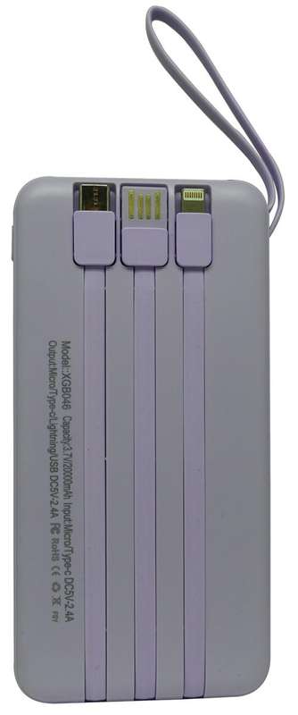 Viaking Power Bank 10000 mAh Capacity - VGPBK10AHPLE - Purple