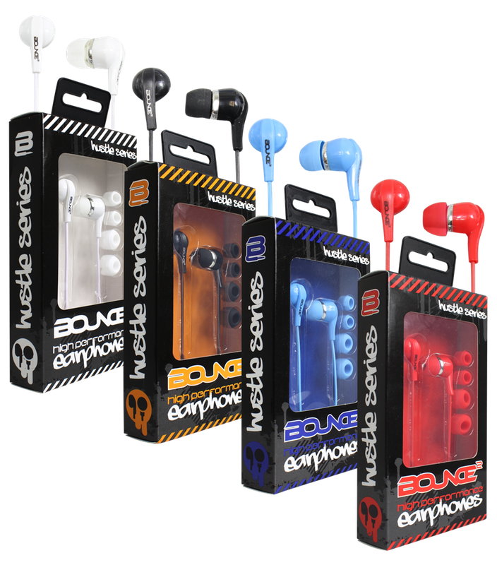 Bouce Hustle Earphones White