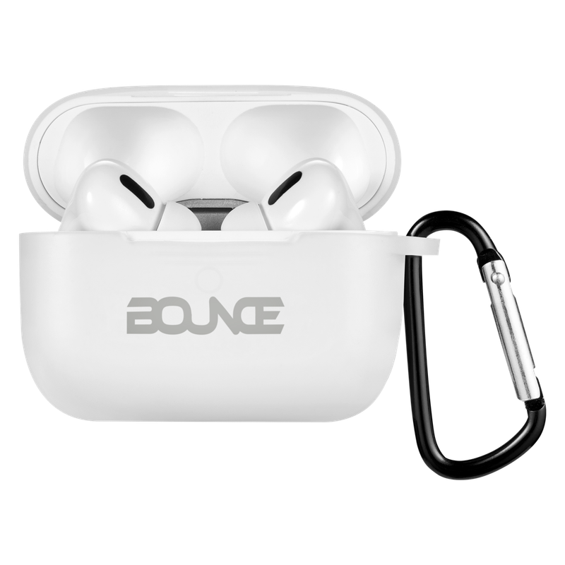 Bounce Clef X True Wireless Earphones + Silicone Accessories - White