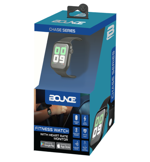 Bounce Chase series Fitness Watch - Black