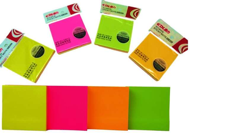 DLOffice Multicolour Sticky Notepad 100 Sheets Per Pad