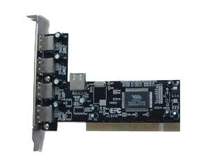 Mecer PCI 4 Port USB 2.0 + 1 Port Internal USB2.0 Card