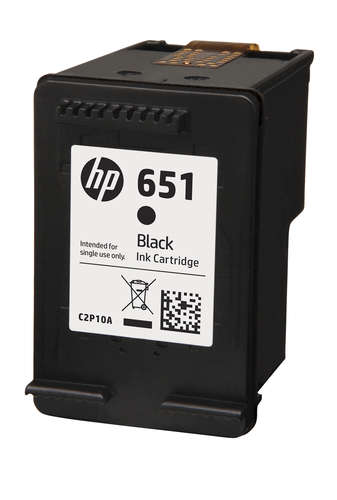 HP 651 Black Ink Cartridge - Ia 5575 / 5645