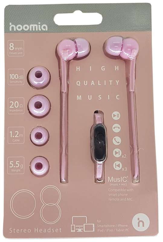 Stero Earphone with Mic Sakura 1.2M