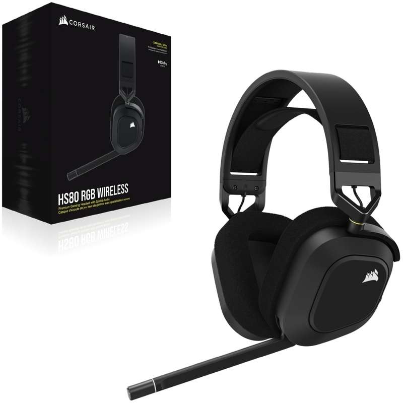 Corsair HS80 Void RGB Wireless headset - Carbon