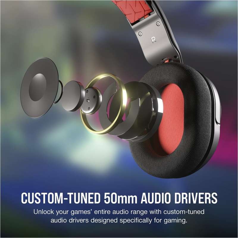 Corsair HS35 v2 Multiplatform Gaming Headset - Carbon (AP) - 3.5mm connector