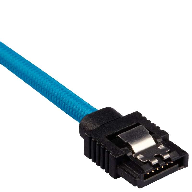 Corsair Premium Sleeved SATA 6Gbps 30cm Cable Blue