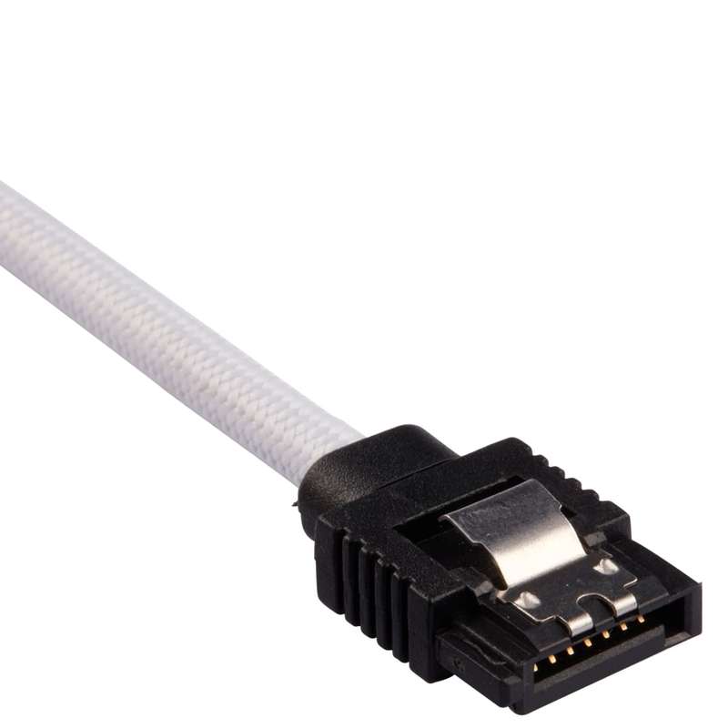 Corsair Premium Sleeved SATA 6Gbps 30cm Cable White