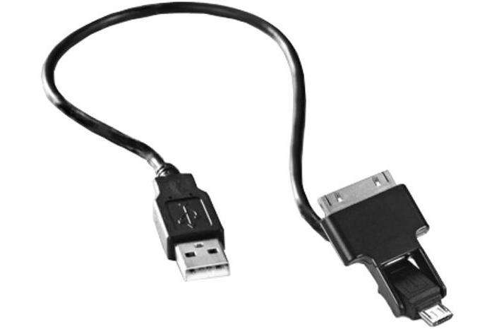 Cooler Master Universal Sync Charge Cable - Black (with micro usb &amp; apple 2in1 connector - 30cm)