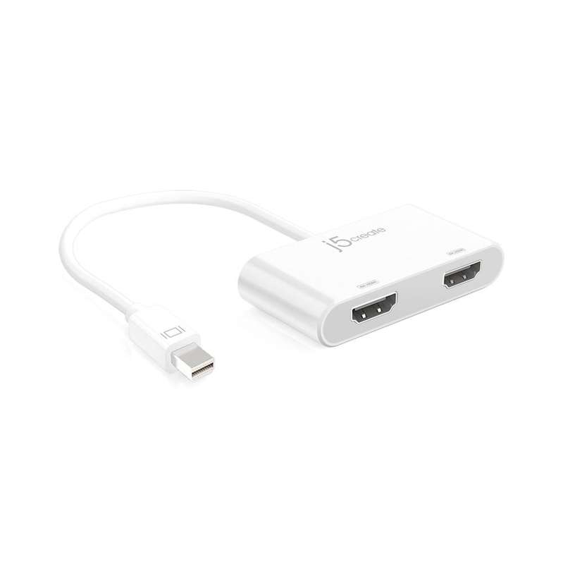 J5create JDA156 mini DisplayPort to Dual HDMI Adapter