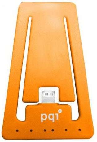 Pqi i-cable lightning 30 Orange Lightning 8pins sync+charge Flat+Stand