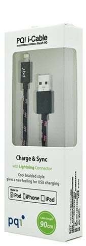 Pqi i-cable lightning 90 Meshed 90cm Lightning 8pins sync+charge Cable