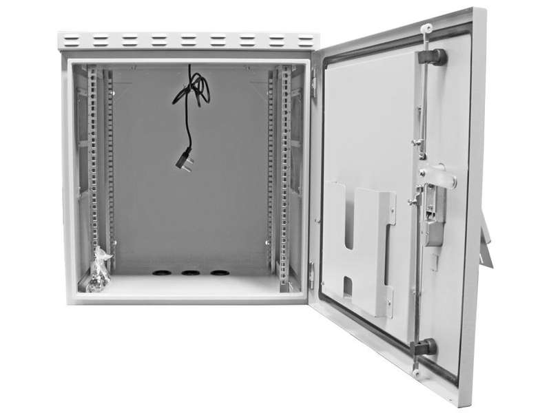 12U 450mm Deep Outdoor Cabinet with 2 fans