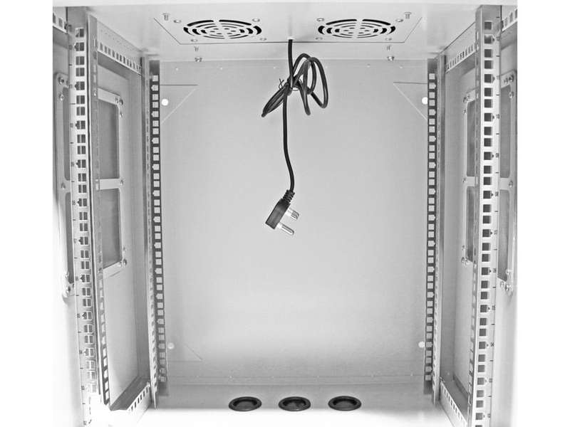 12U 450mm Deep Outdoor Cabinet with 2 fans