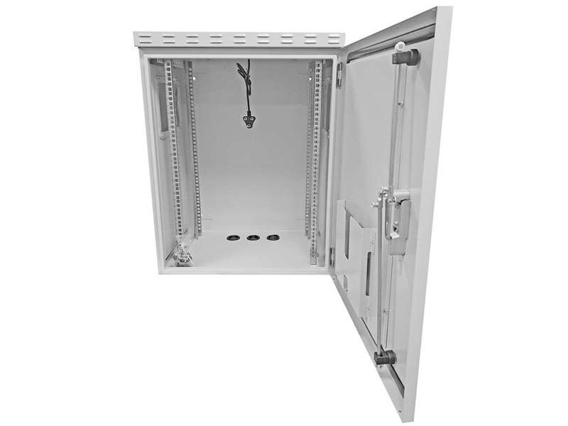 15U 450mm Deep Outdoor Cabinet with 2 fans