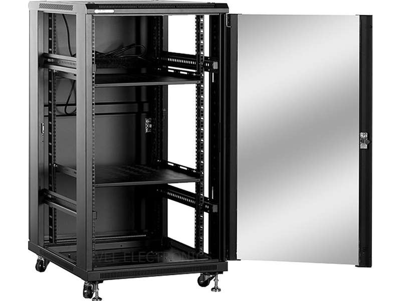 Linkbasic 22U 600 Deep Cabinet 2 Fans &amp; 2 Shelves