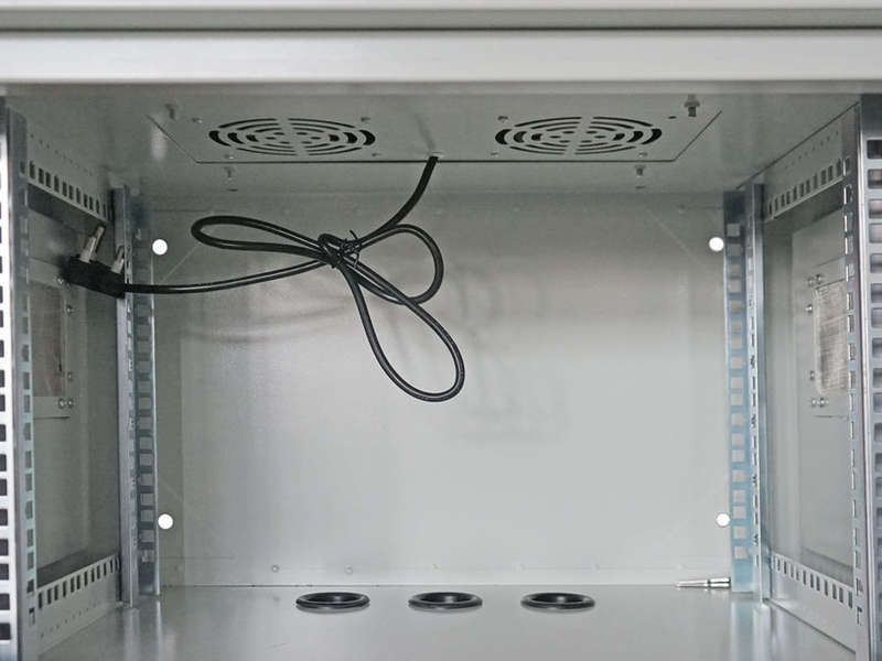 6U 450mm Deep Outdoor Cabinet with 2 fans