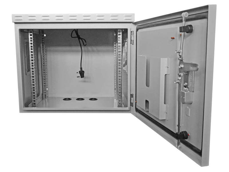 9U 450mm Deep Outdoor Cabinet with 2 fans