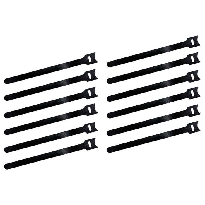 Linkbasic Reusable Velcro Cable Tie 200x12mm 12 Pack