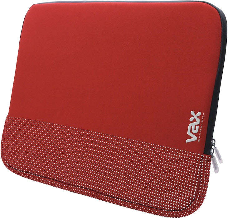 VAX vax-s135fards Fontana 13.5 inch nb sleeve - Red + Silver rubber dots