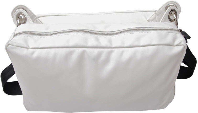 VAX vax-7002 Ramblas messenger saddlebag - White Soft PU - up-to 20 inch nb