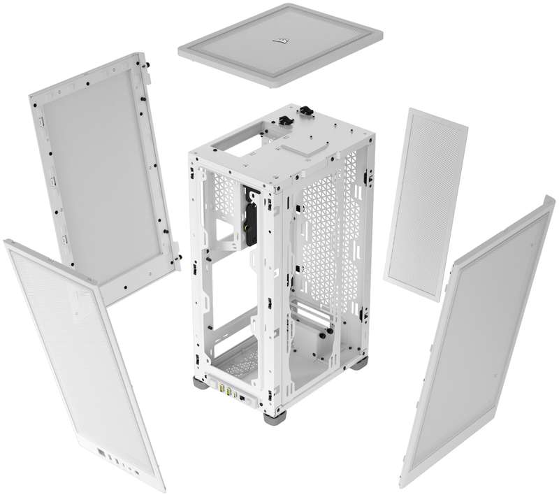 Corsair 2000D Airflow Mini-ITX PC case - White Slim fans SF PSU only